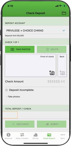 New Phone 2024 Remote Deposit