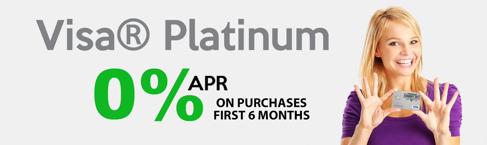 Visa Platinum No Balance Transfer Fee 1.9% APR first 12 months